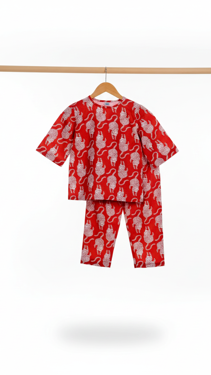 Girls Red Coord Set