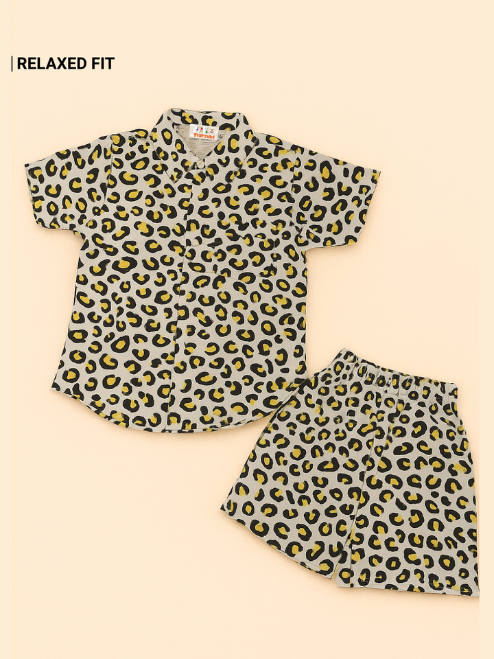 Boys' Wild Style Leopard Print Co-Ord Set