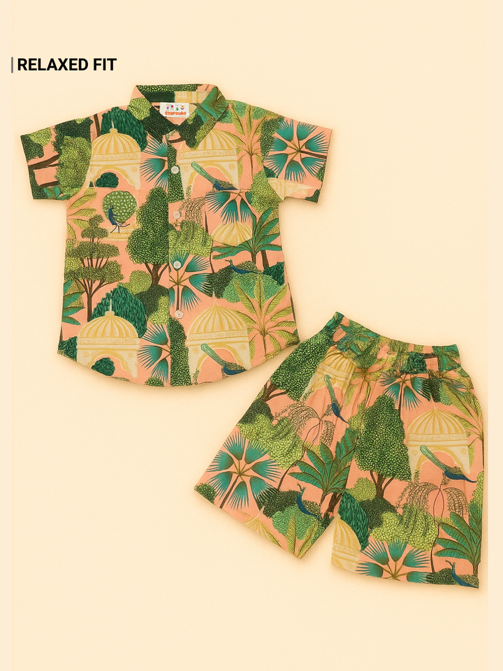 Tropical Jungle Print Boys Cord Set