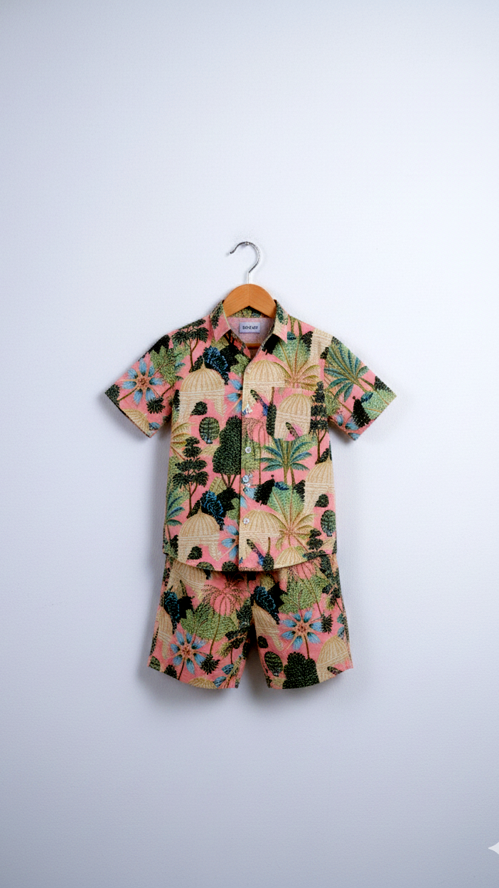Tropical Jungle Print Boys Cord Set
