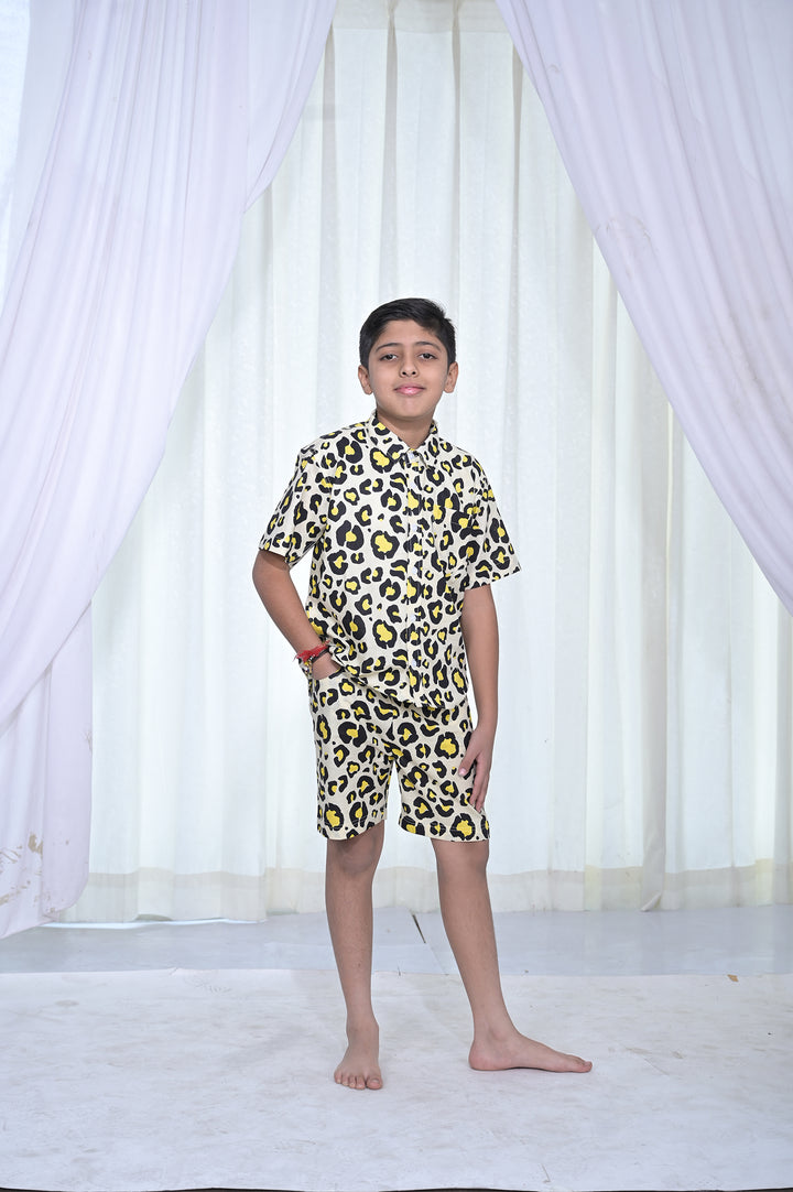 Boys' Wild Style Leopard Print Co-Ord Set