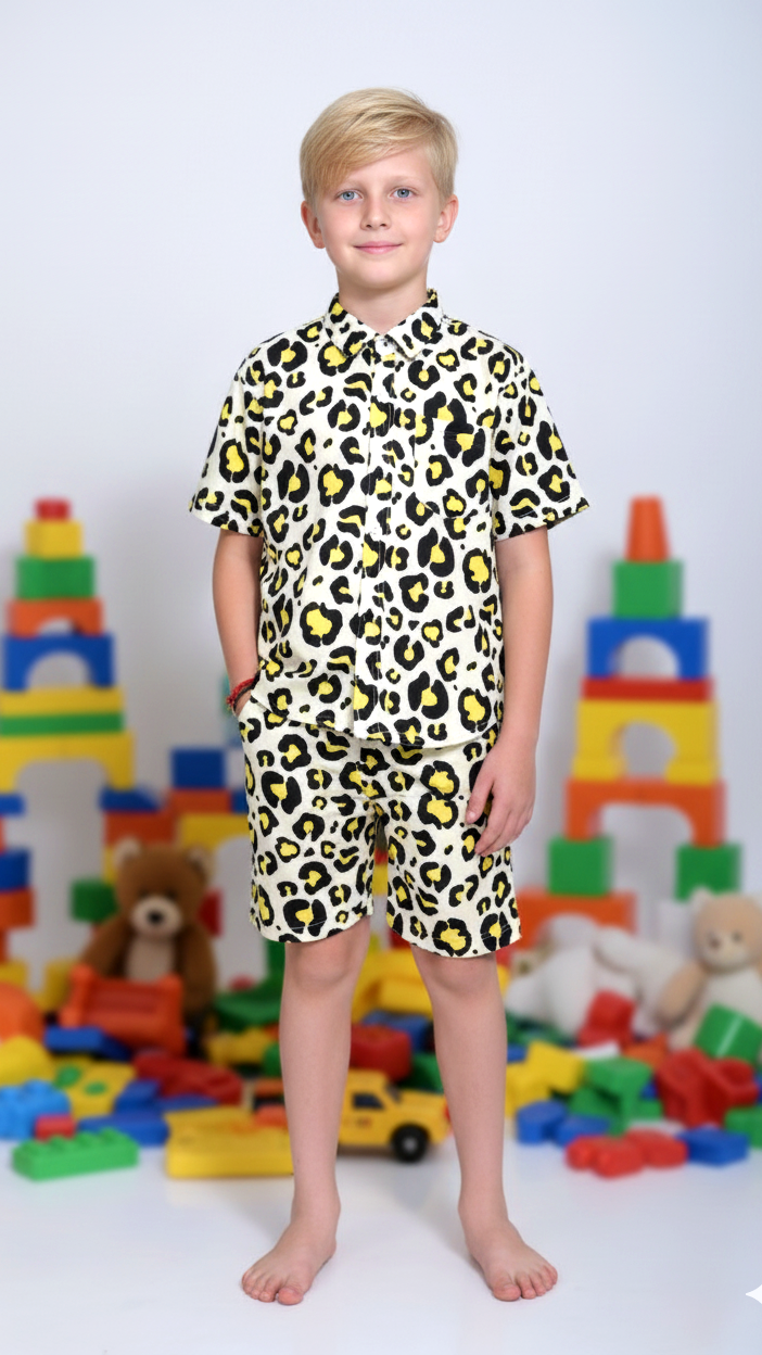 Boys' Wild Style Leopard Print Co-Ord Set