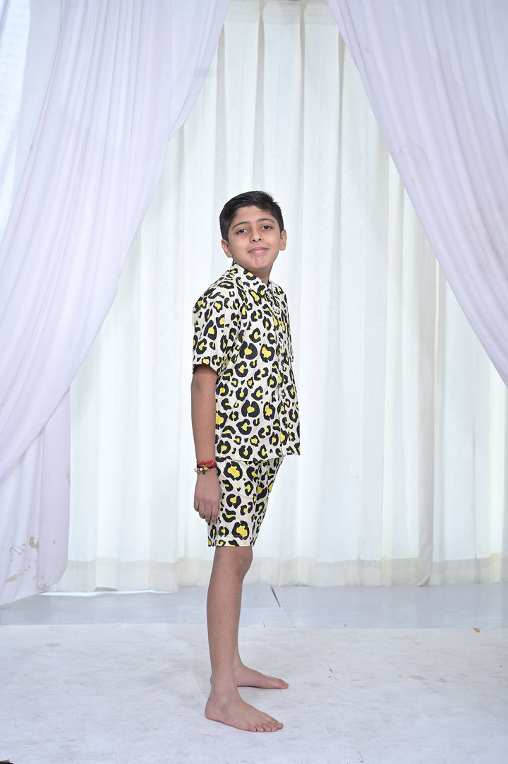 Boys' Wild Style Leopard Print Co-Ord Set