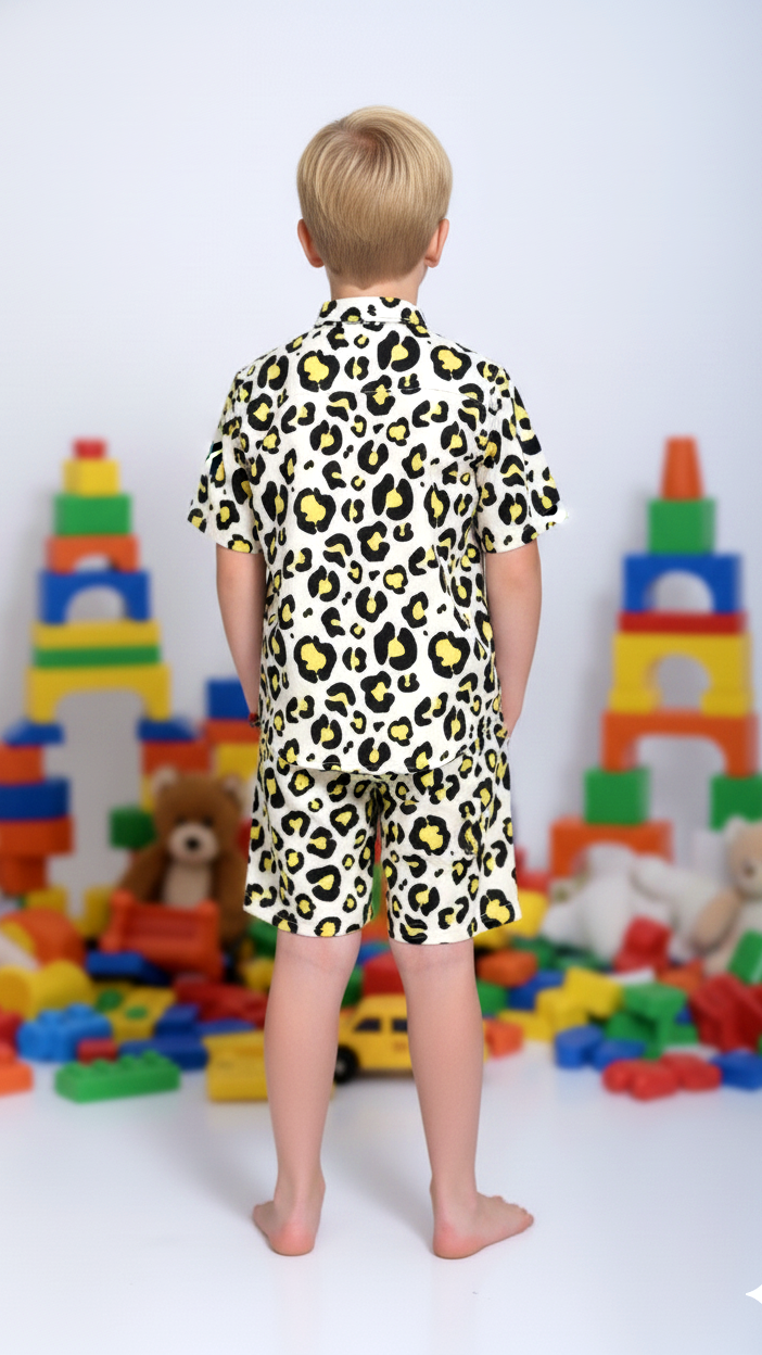 Boys' Wild Style Leopard Print Co-Ord Set