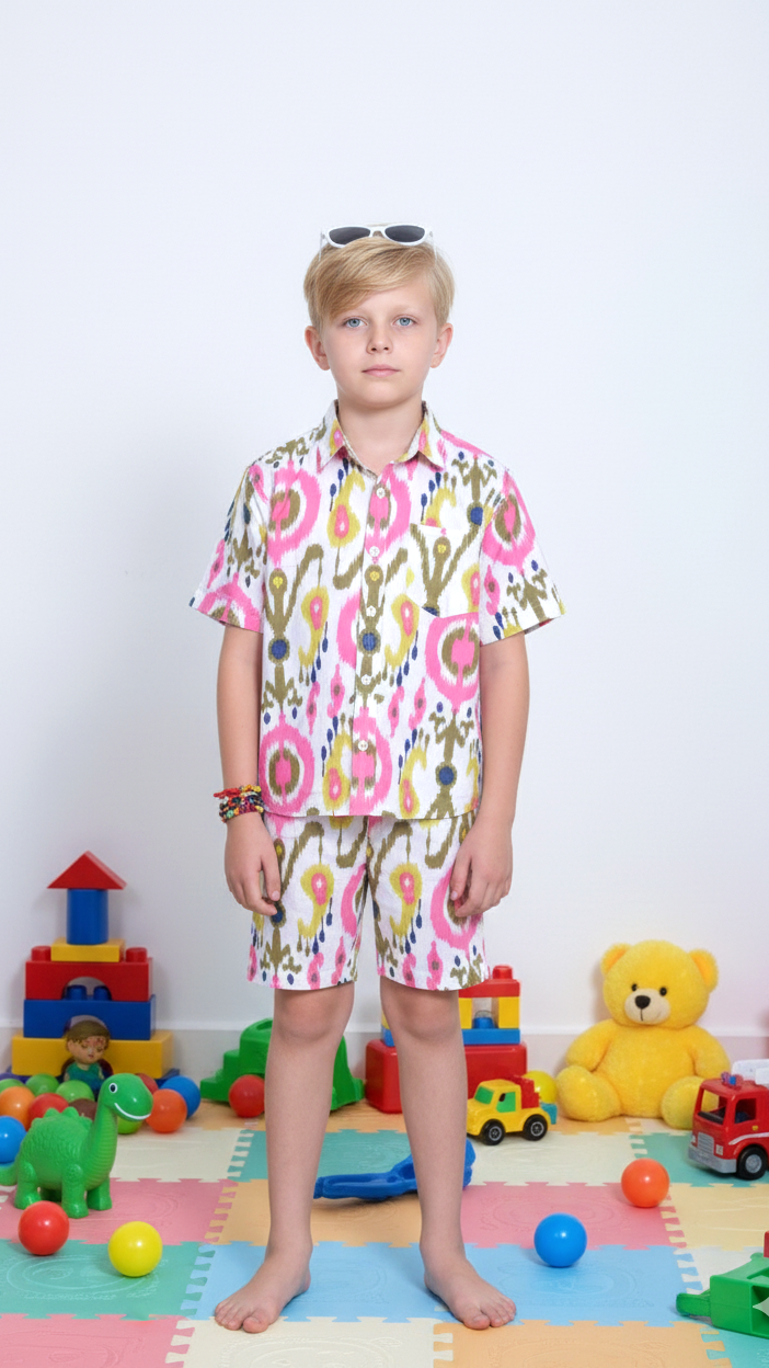 Boys' Ikat Pop Print Co-Ord Set