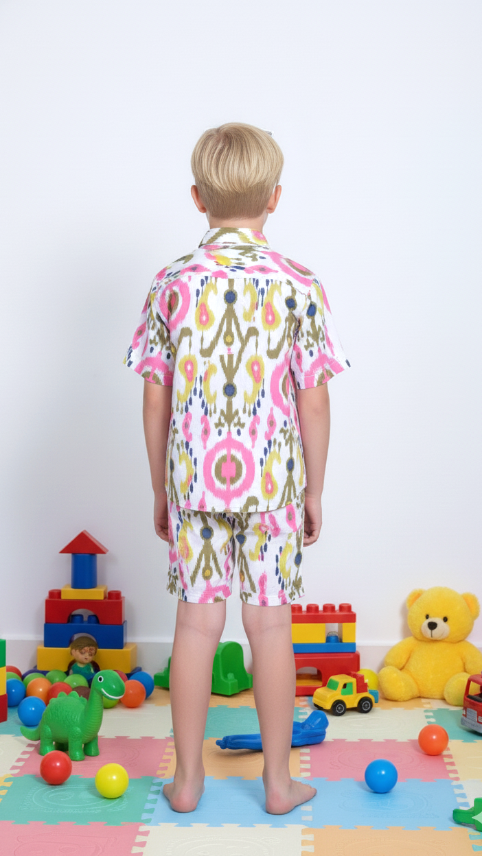 Boys' Ikat Pop Print Co-Ord Set