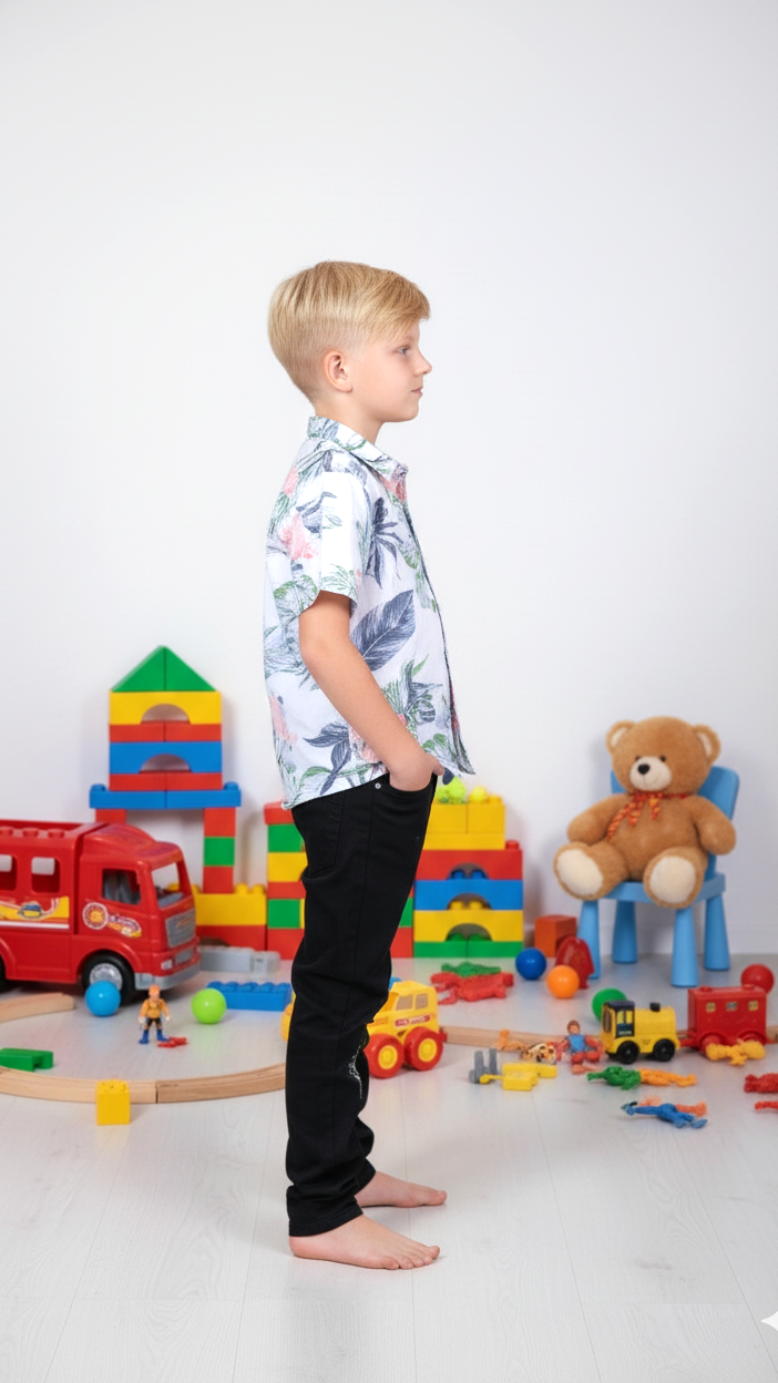 Vibrant Ikat Print Boy Shirt