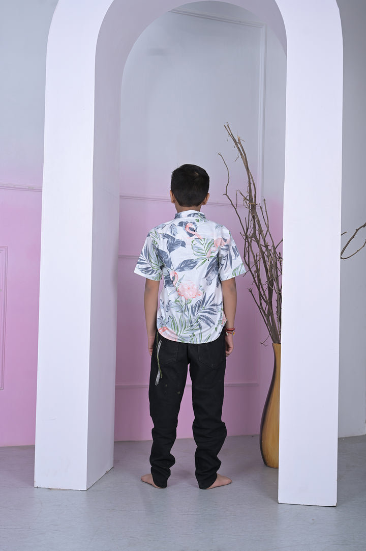 Vibrant Ikat Print Boy Shirt
