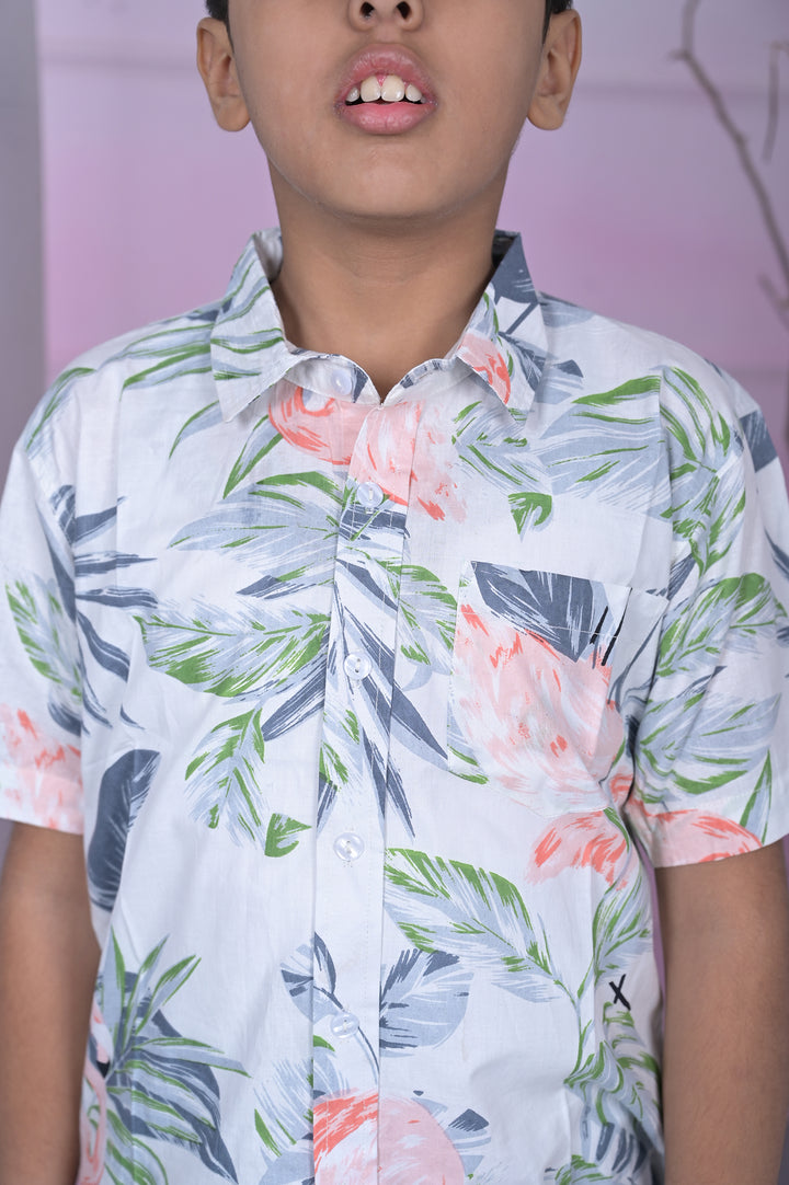 Vibrant Ikat Print Boy Shirt