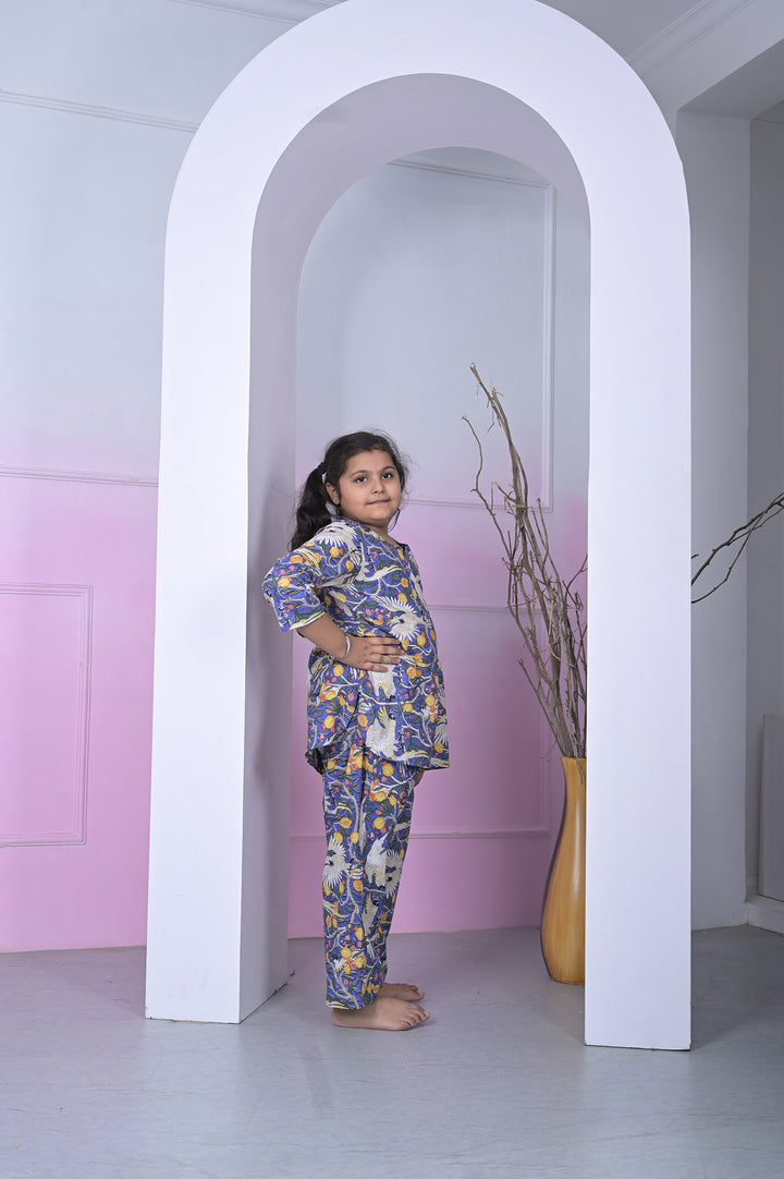 Girls Coord Set – Mint Green Chikankari Delight