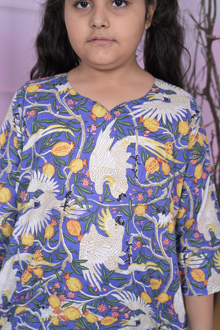 Girls Coord Set – Mint Green Chikankari Delight