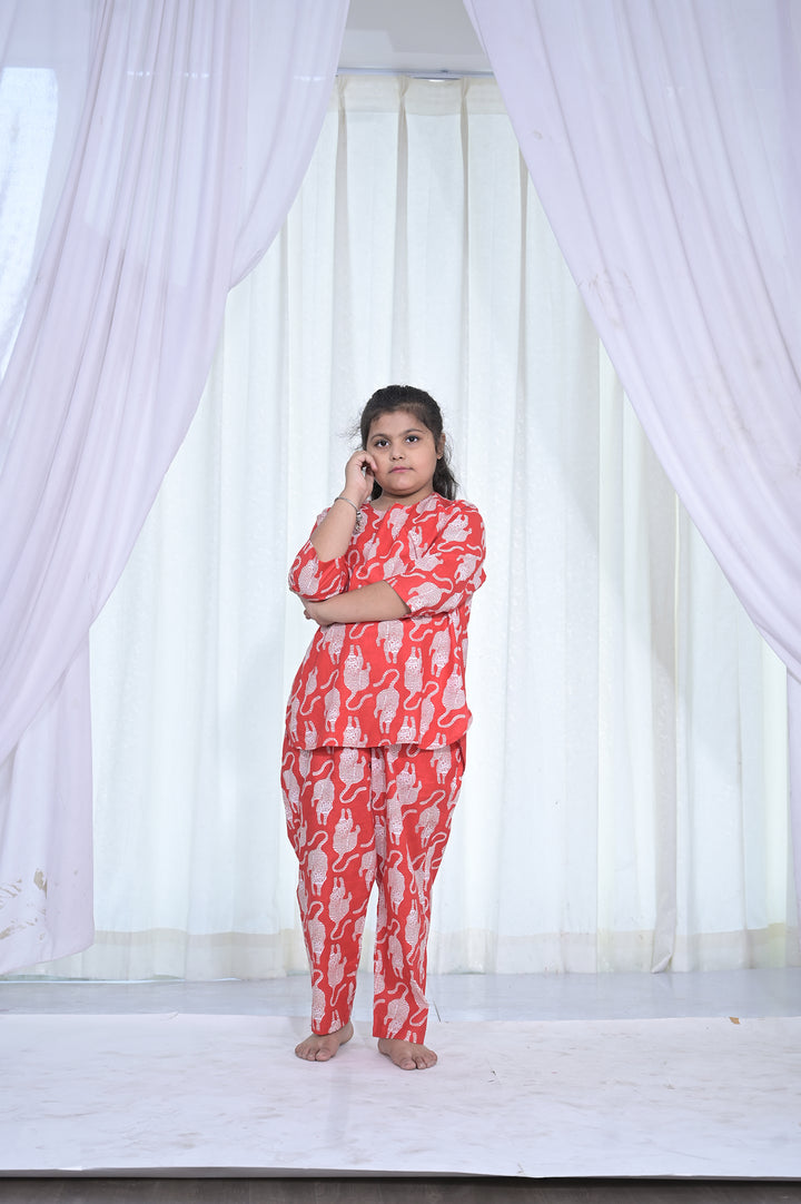 Girls Red Coord Set
