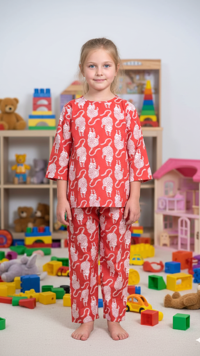 Girls Red Coord Set