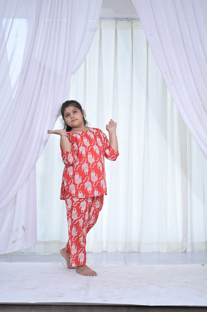 Girls Red Coord Set