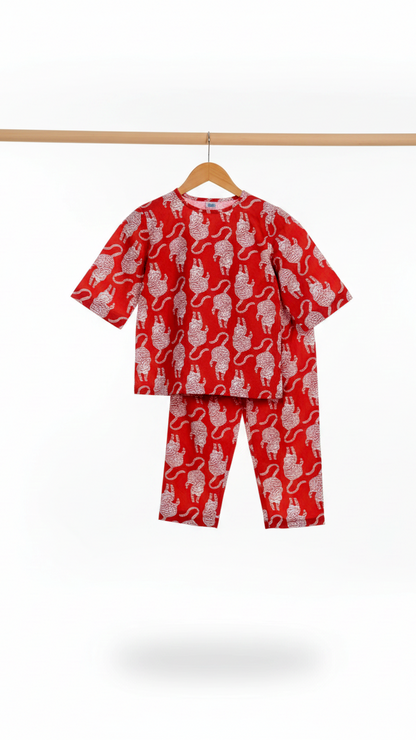 Girls Red Coord Set