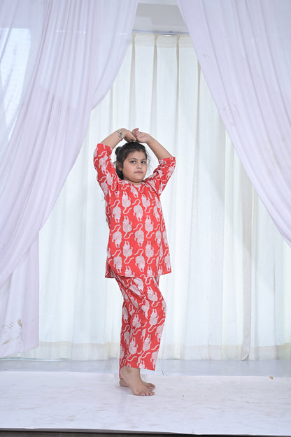 Girls Red Coord Set