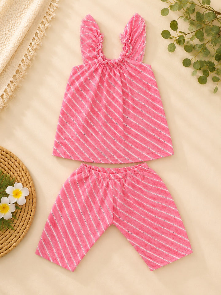 Baby Sleeveless Printed Cotton Top & Shorts Set – Assorted Designs | Pack of 3 or Pack of 5 (Copy)